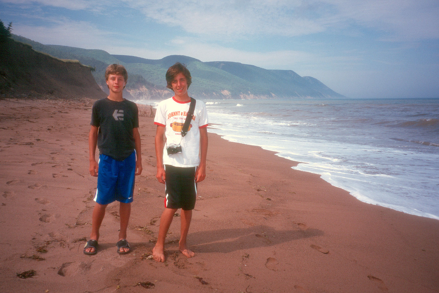 Boys on beach at Cabot Landing Boys on beach at Cabot Landing