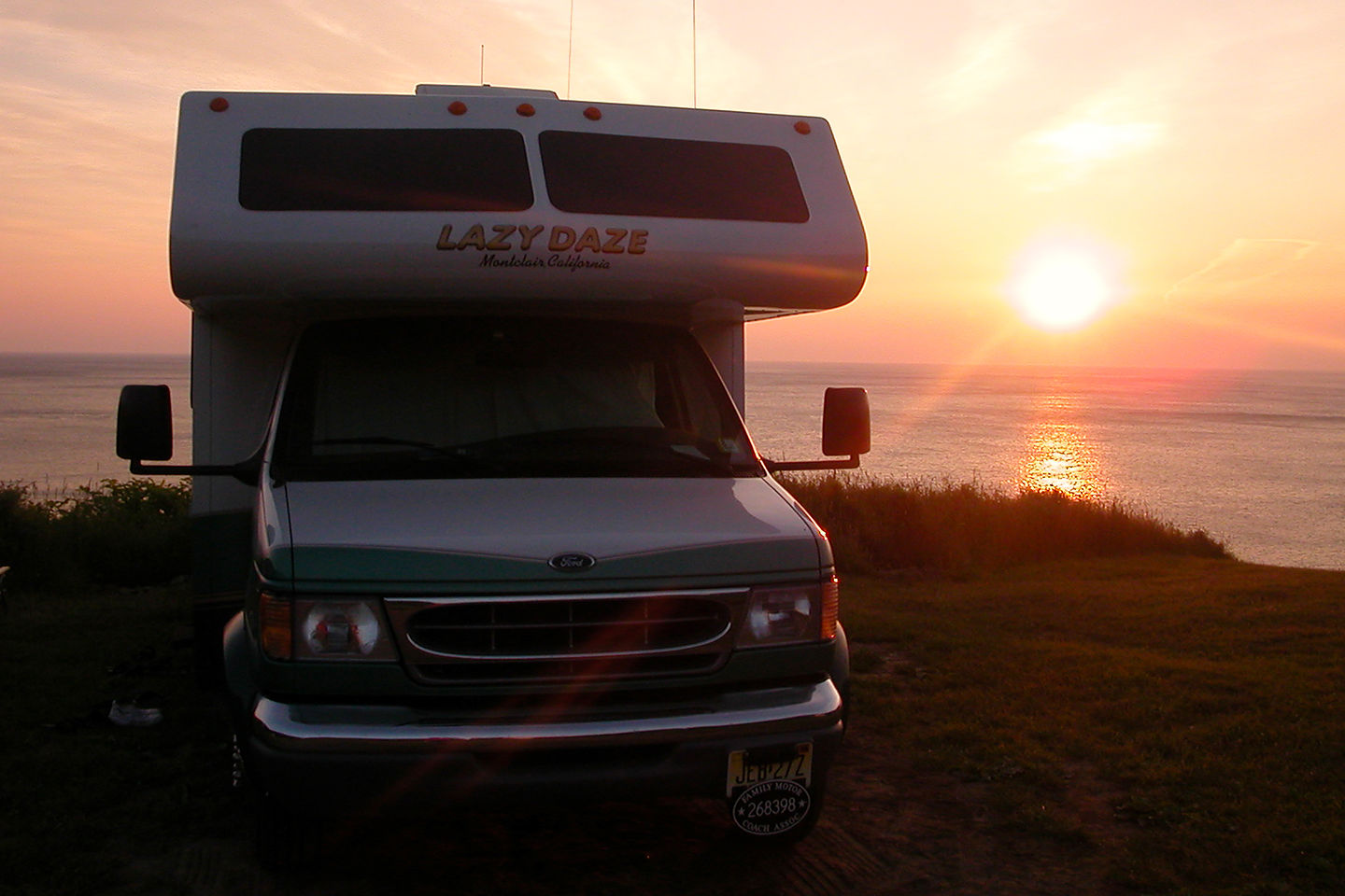 RV perched at the end of the world RV perched at the end of the world