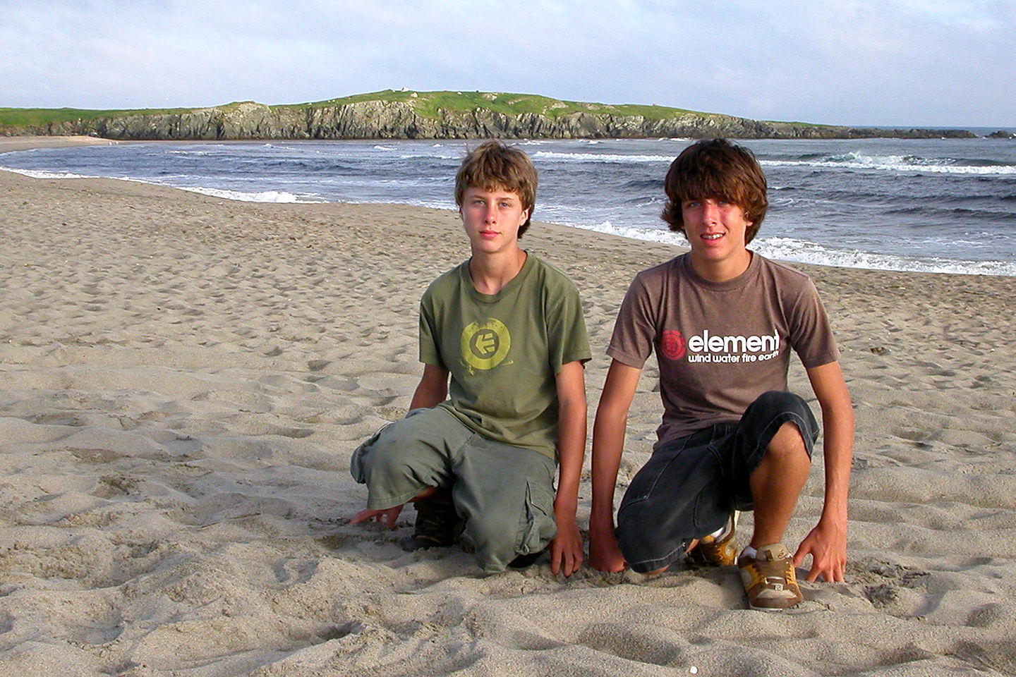 Boys on Cape Ray Beach Boys on Cape Ray Beach