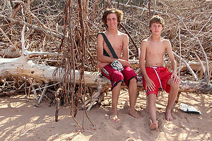 Boy's on Rustico Bay Beach