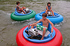 Bumper boats at Mill River Fun Park