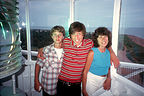 Lolo and boys at top of West Point Lighthouse