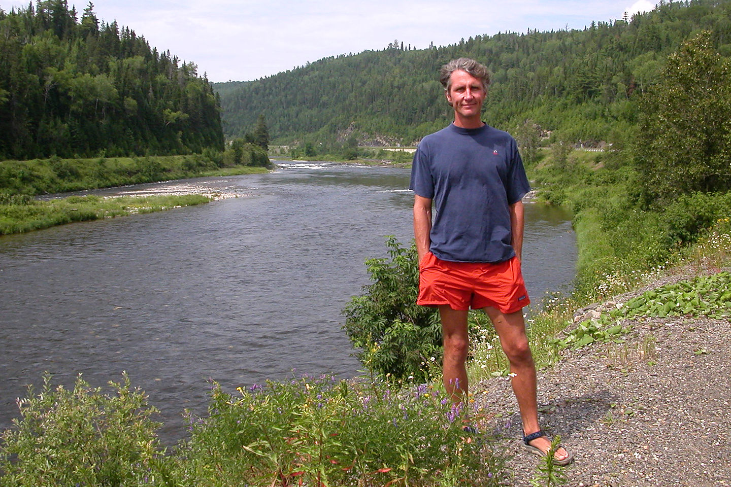 Herb along the Metapedia River Herb along the Metapedia River