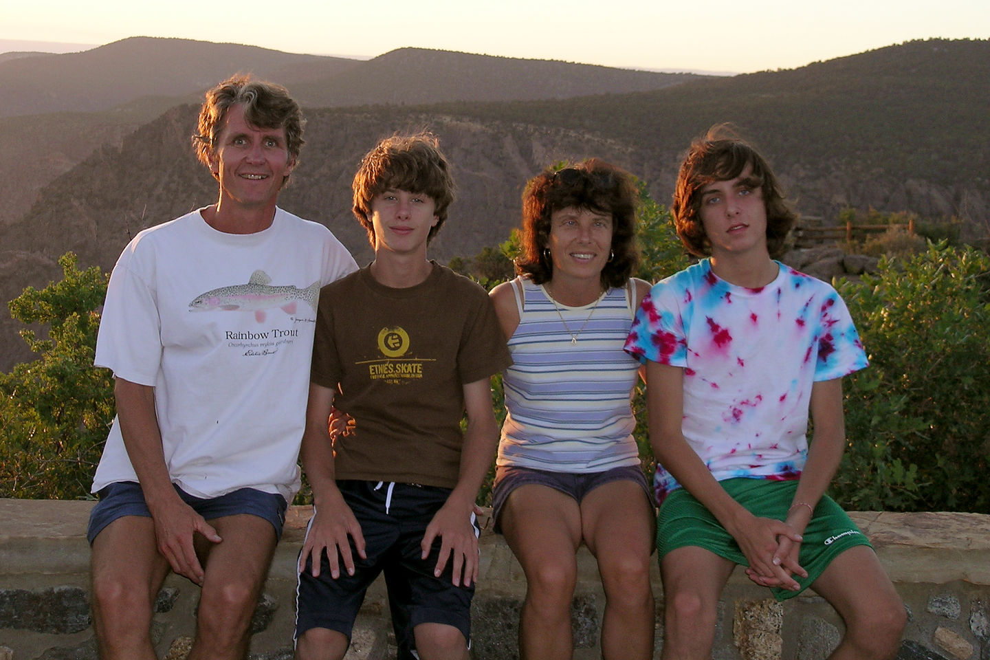 Family at Sunset View Point Family at Sunset View Point