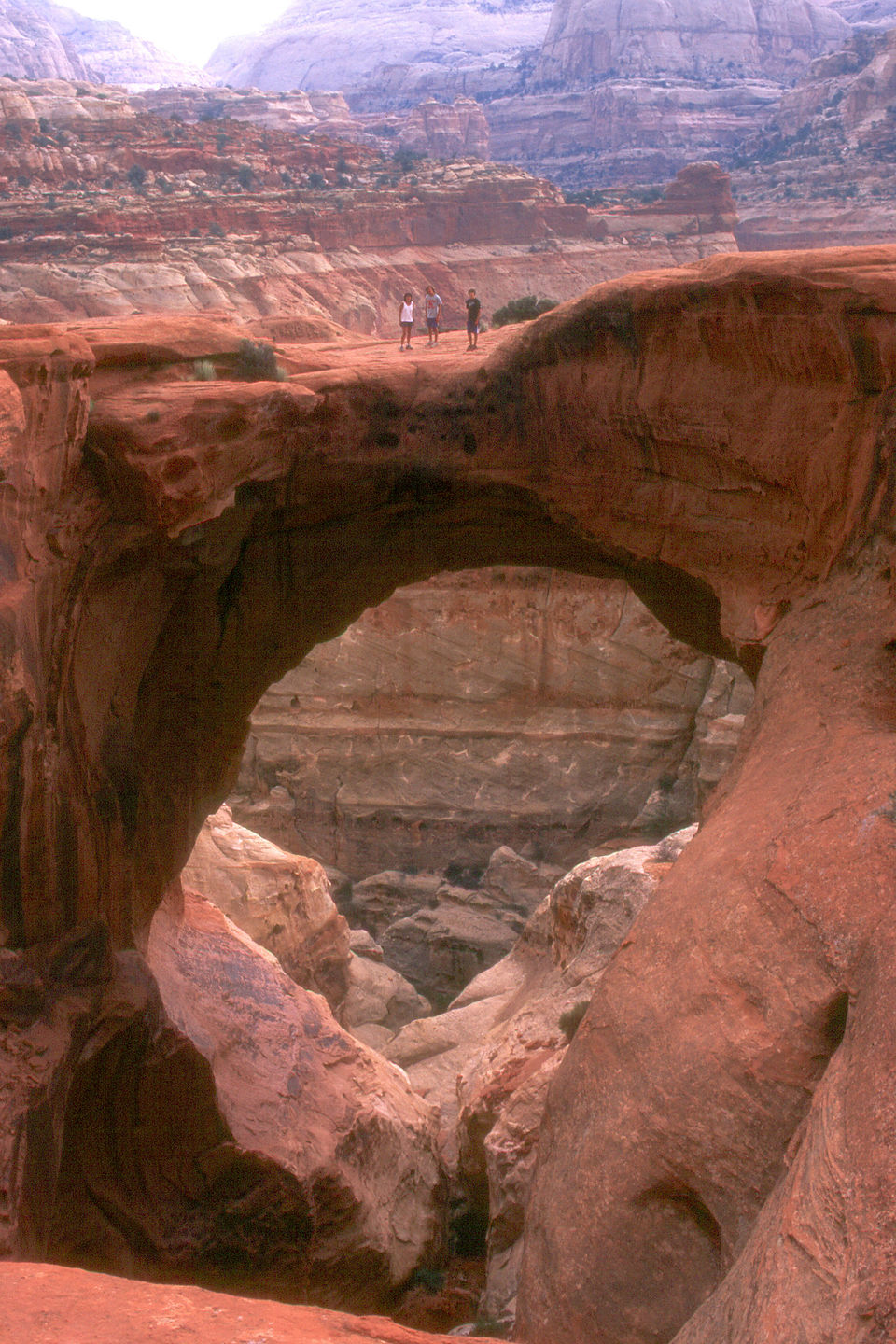 Lolo and the boys on Cassidy Arch Lolo and the boys on Cassidy Arch