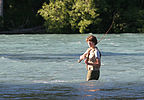 Tommy fishing the Russian River