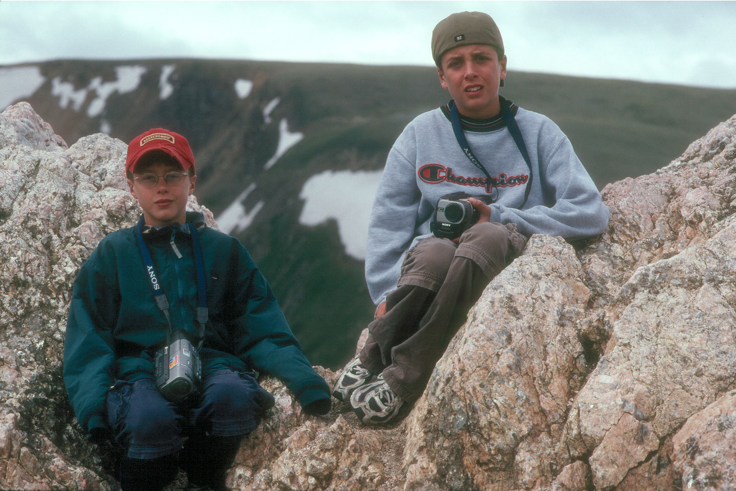 Boys at 12,000 feet on Trail Ridge Road Boys at 12,000 feet on Trail Ridge Road