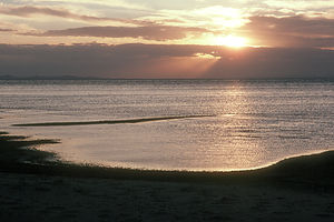 Sunset over the Great Salt Lake