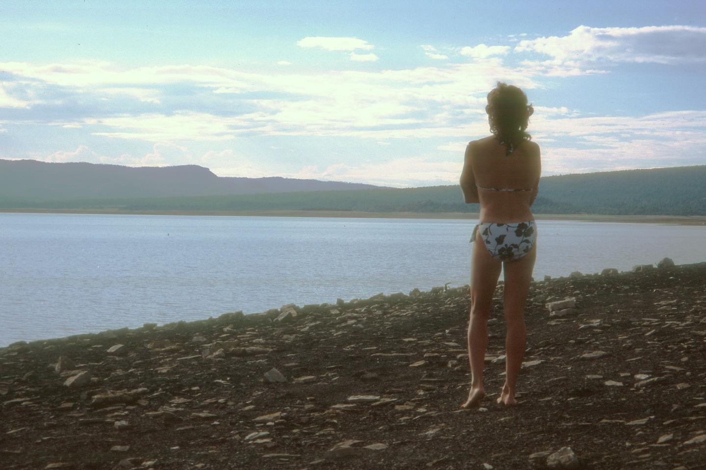 Pensive Lolo looking out over Heron Lake