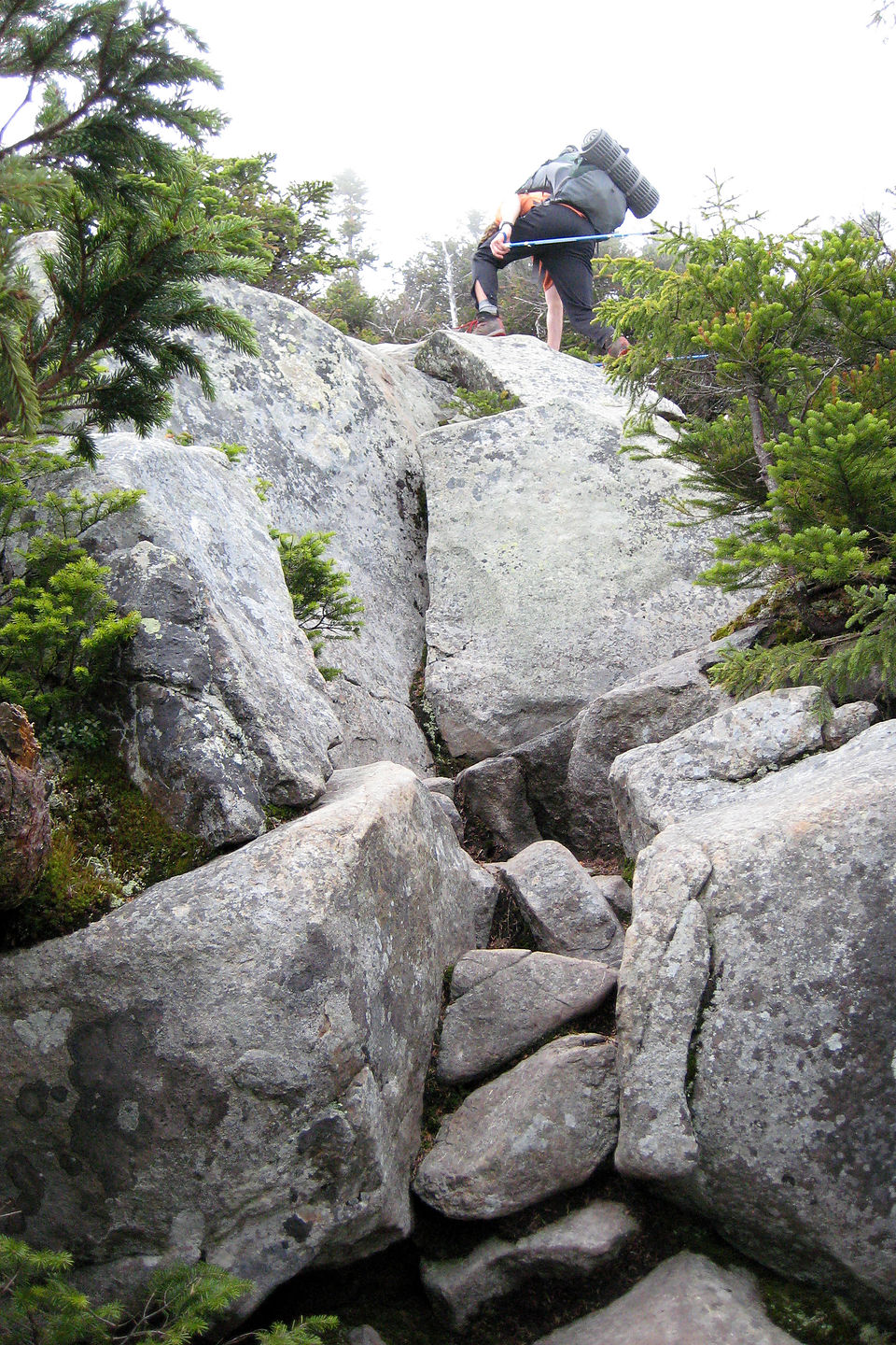 Climbing up to Franconia Ridge Climbing up to Franconia Ridge