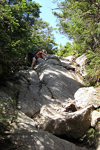 Climbing up Mt. Webster