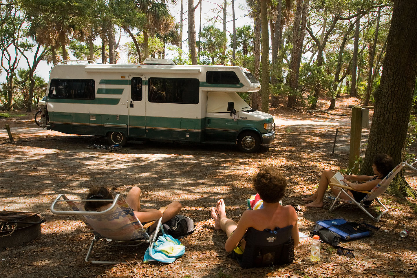 Hunting Island Campsite with Lazy Daze Hunting Island Campsite with Lazy Daze