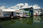 Houseboats on bike ride to Key West