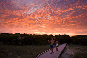 Andrew &amp; Lolo enjoying sunset