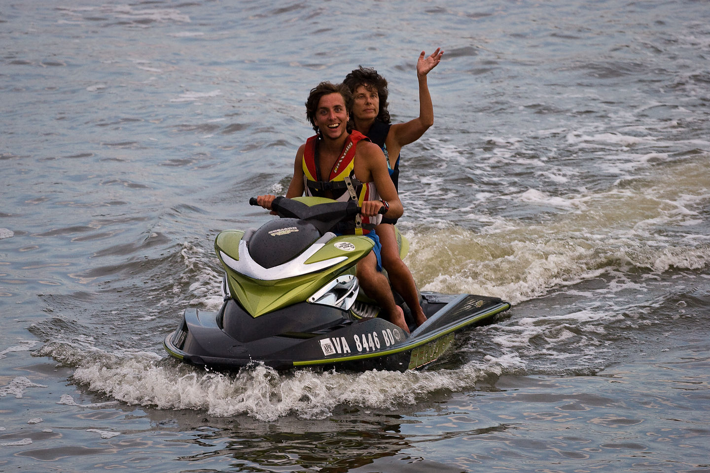 Andrew and Lolo on Jet Ski Andrew and Lolo on Jet Ski