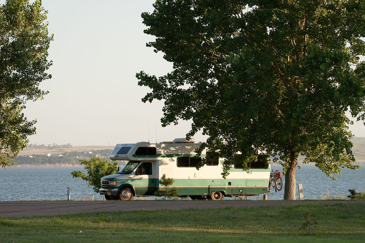 Lake McConaughy camping on bluff