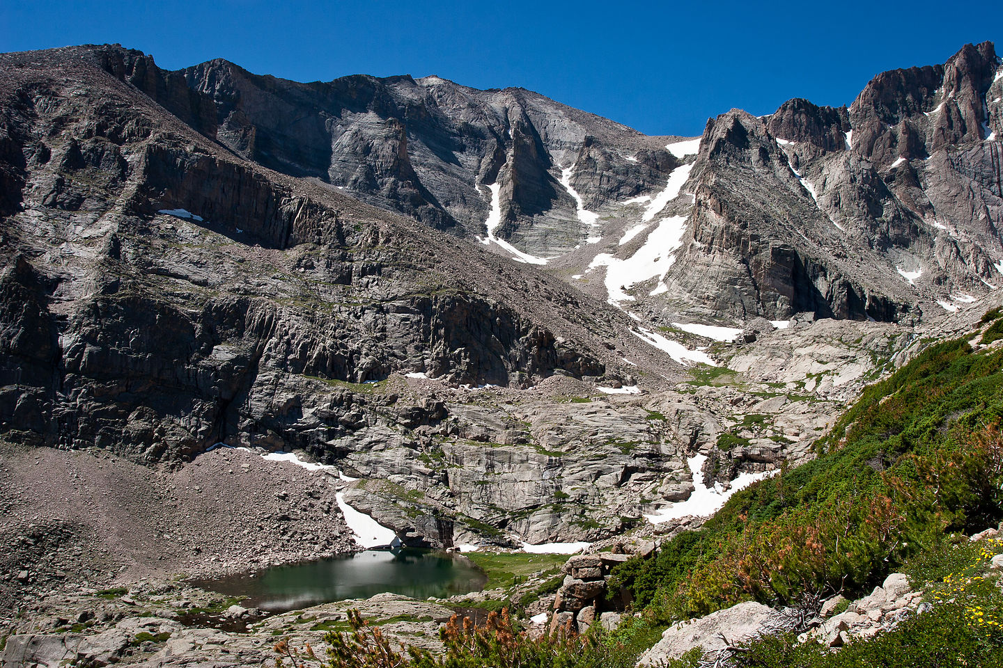 "False" Chasm Lake "False" Chasm Lake