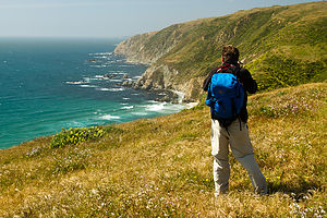 Dad Photographing Point Reyes Seashore - TJG