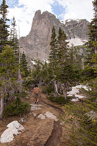 Lolo on Lake Helene Hike