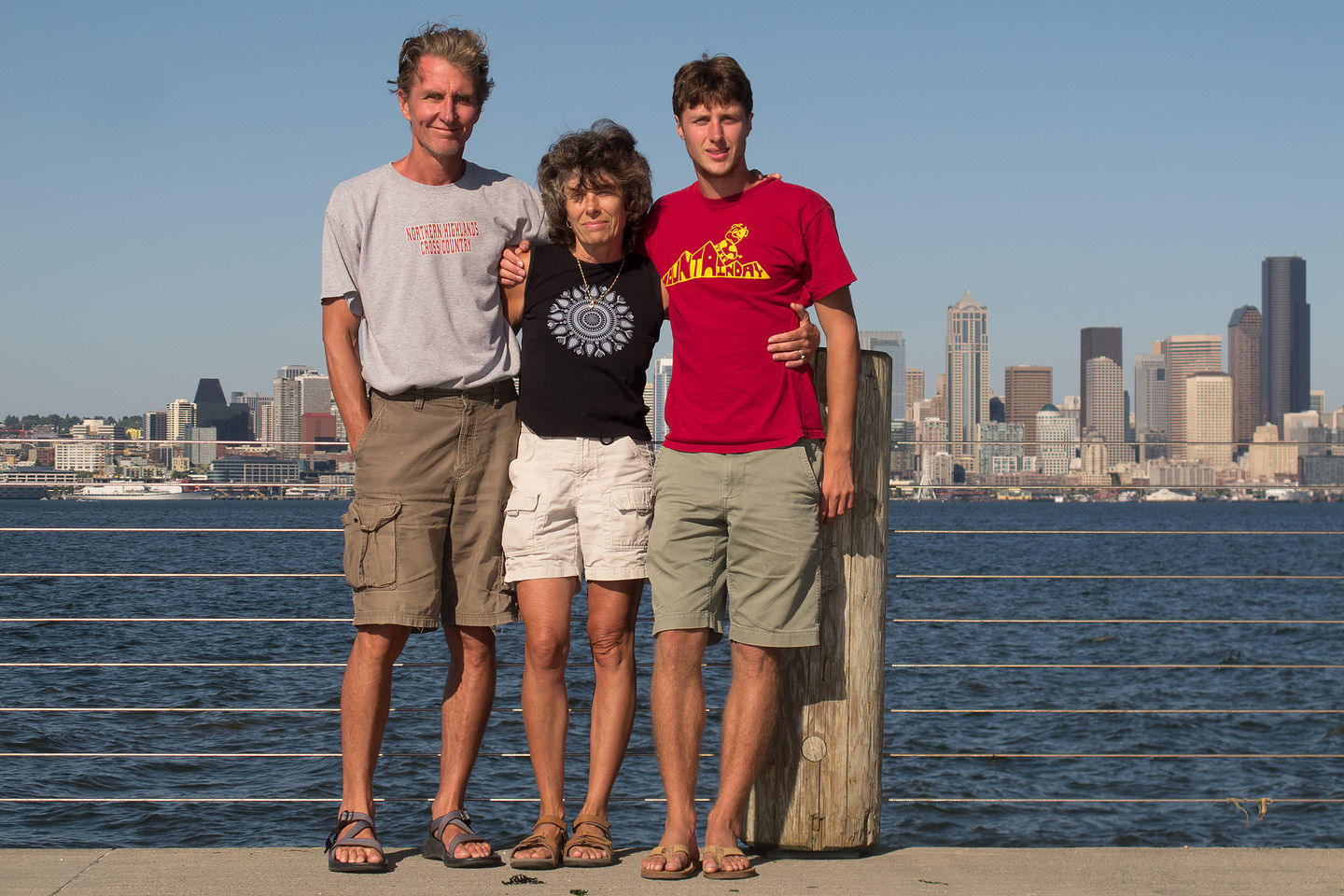 Herb, Lolo, and Tom on Alki Beach Bike Path