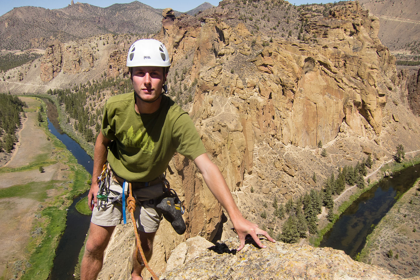 Tom at Summit of "Wherever I May Roam"