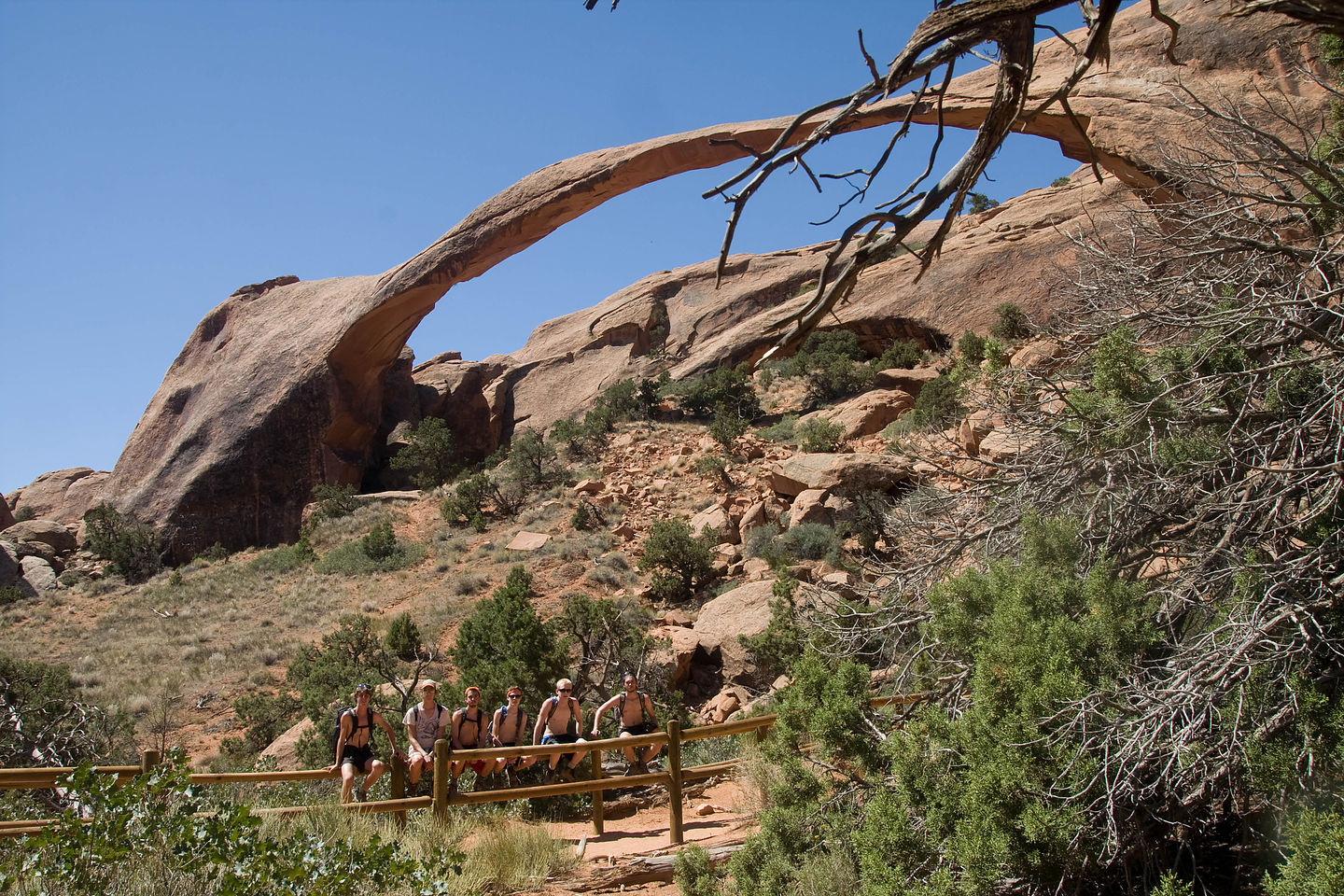 Group Picture in Front of Landscape Arch Group Picture in Front of Landscape Arch