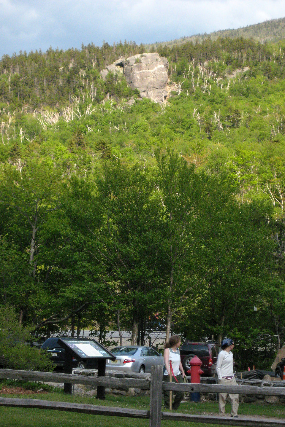 Square Ledge from Pinkham Notch Visitor Center Square Ledge from Pinkham Notch Visitor Center