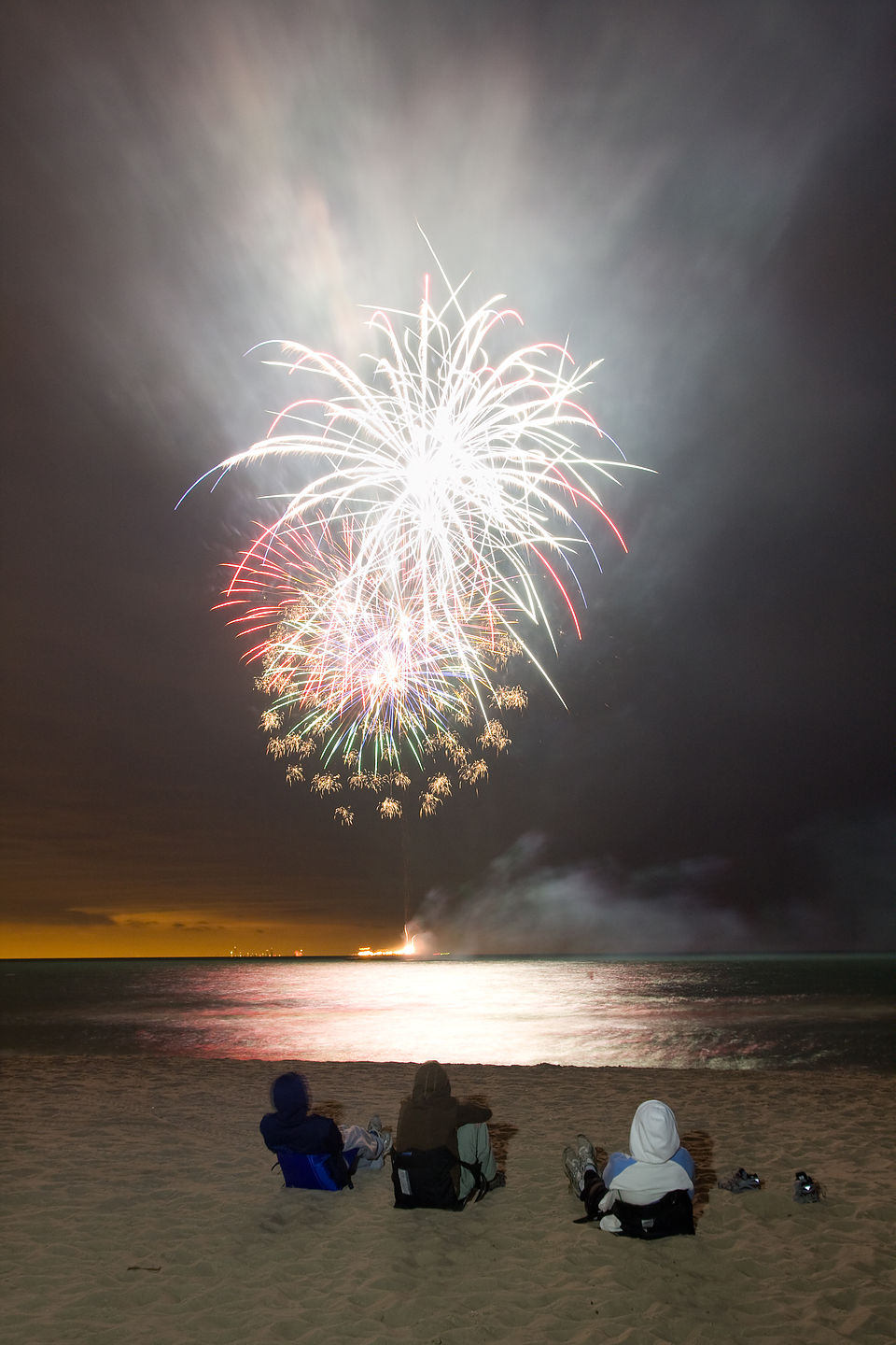 Fireworks Over Lake Michigan Lolo's Extreme Cross Country RV Trips