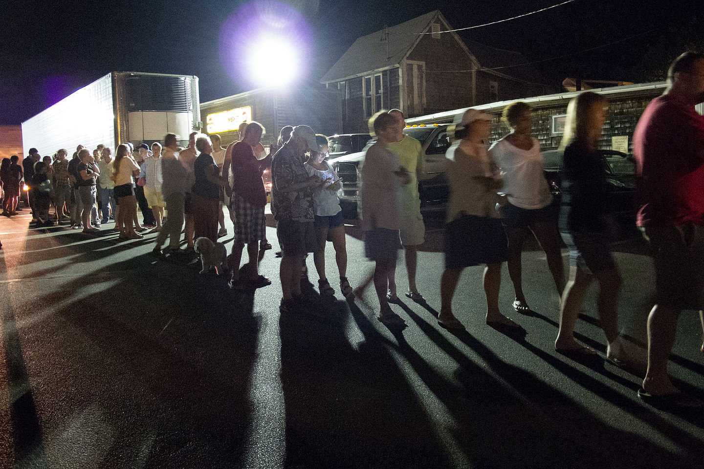 The Line for Back Door Donuts The Line for Back Door Donuts