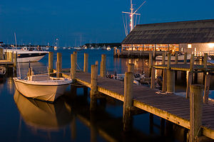 Edgartown Yacht Club at Night