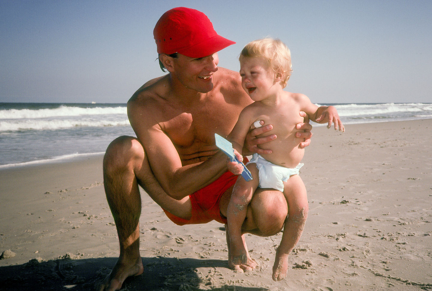 Herb Entertaining Tommy at East Beach