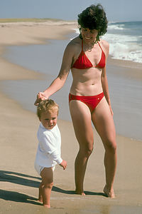 Lolo and Andrew on the Beach