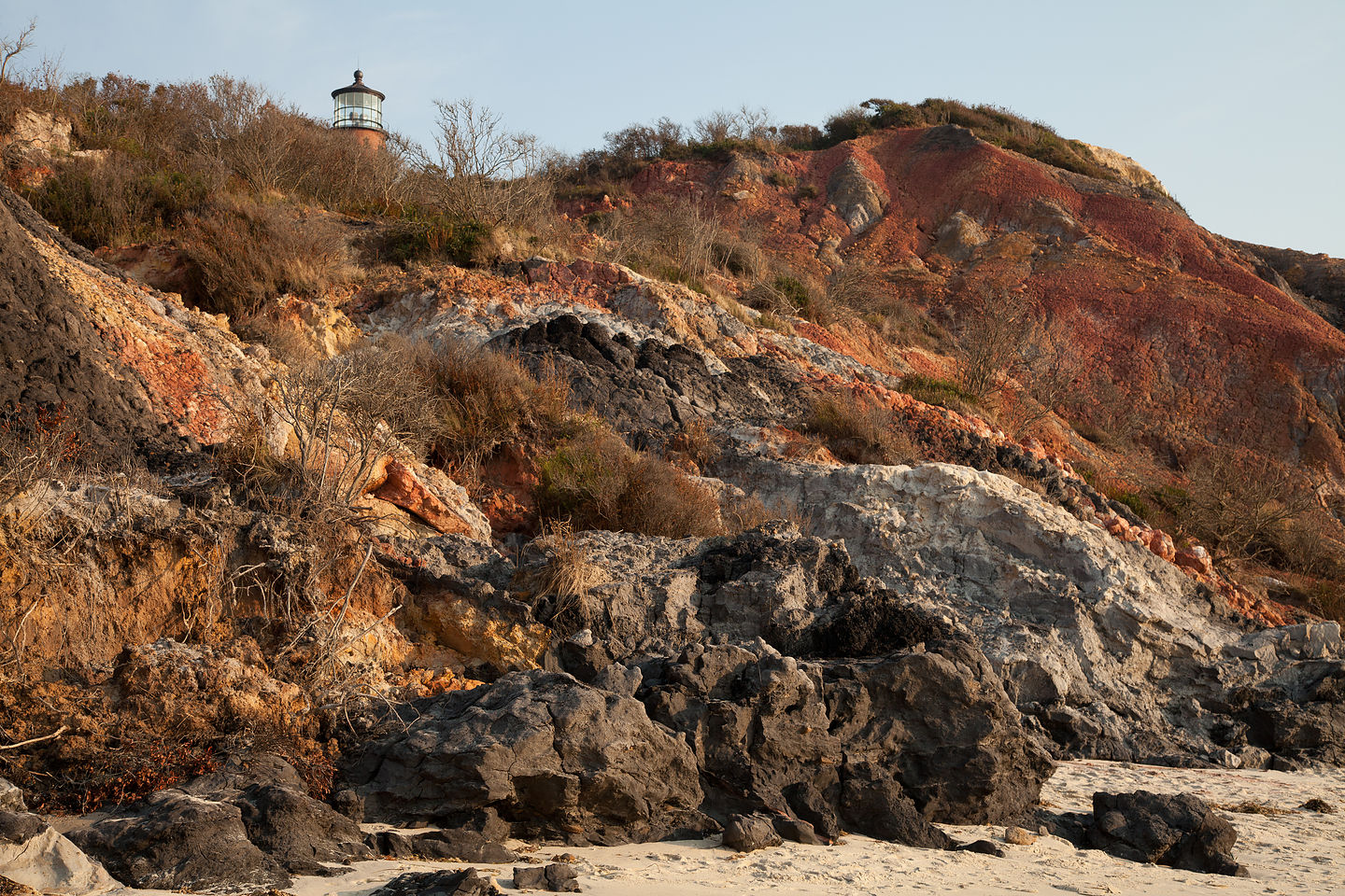 Cliffs and Lighthouse from Moshup Beach Cliffs and Lighthouse from Moshup Beach