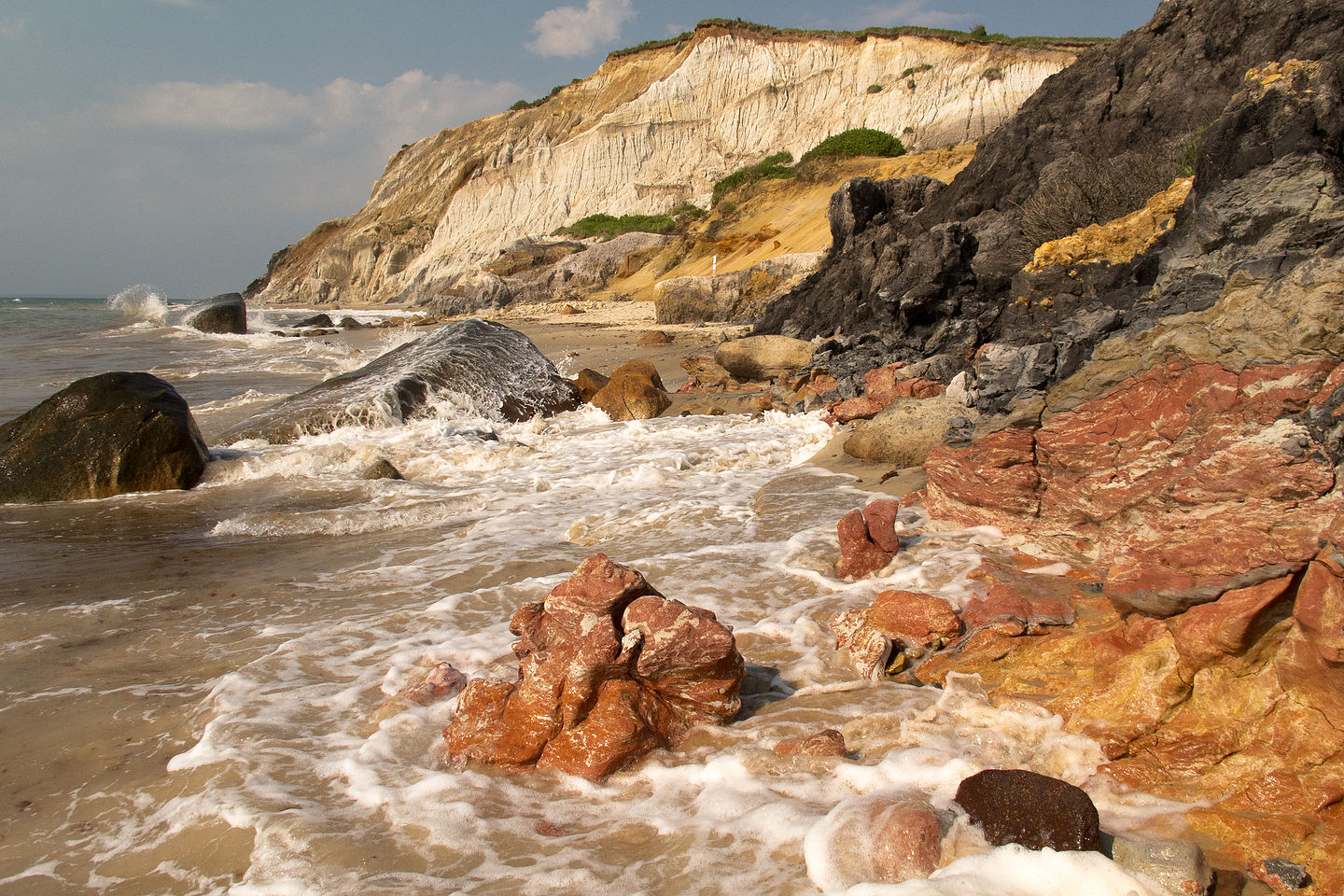 Moshup Beach Cliffs at High Tide