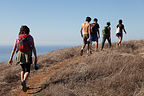 Hiking to the top of Red Hill