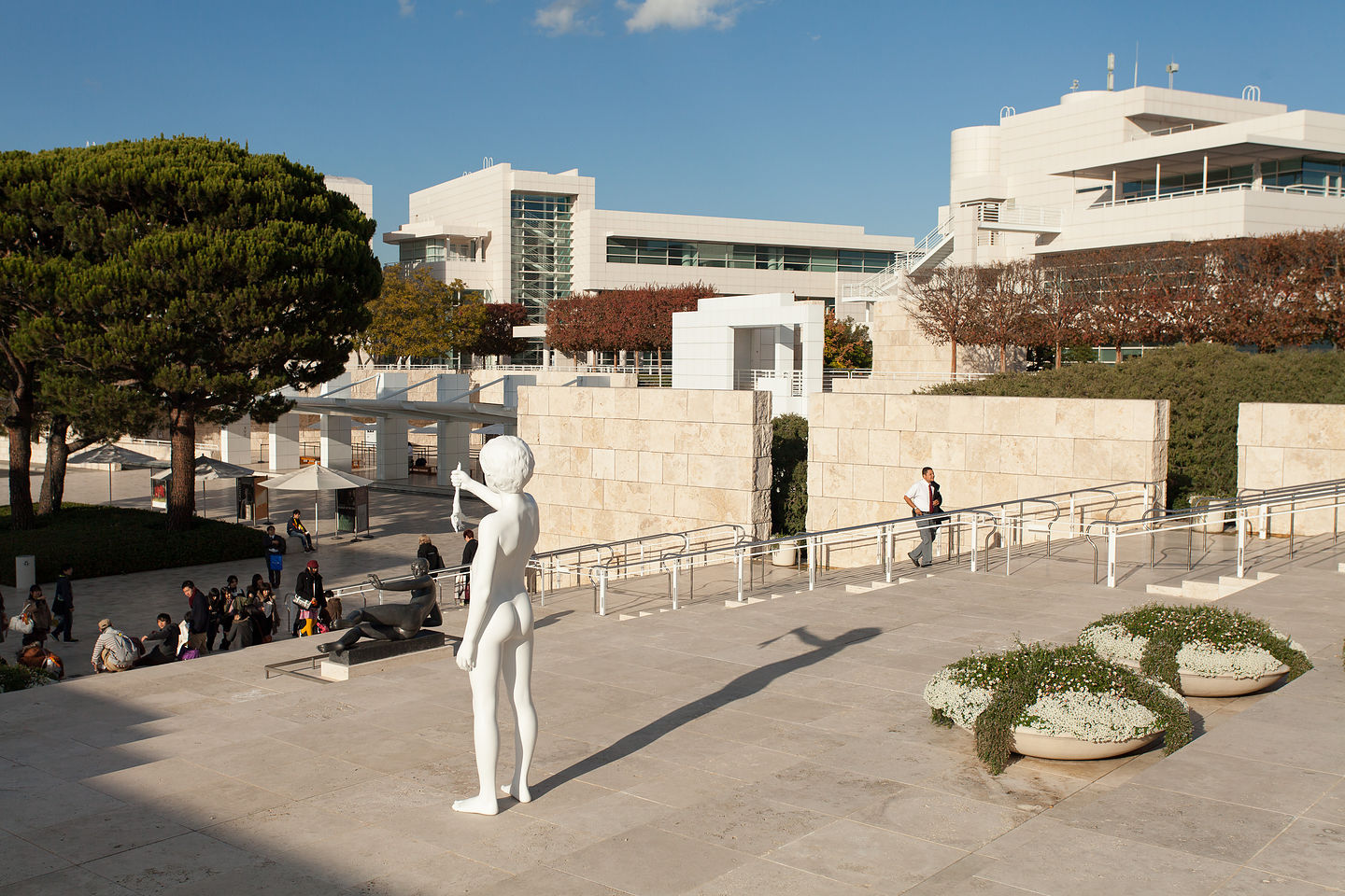 Getty Center Entrance Stairs Getty Center Entrance Stairs