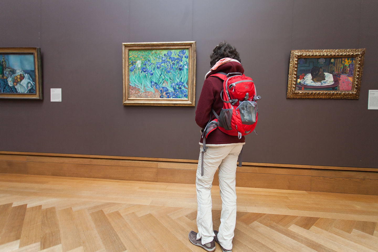 Lolo with Van Gogh’s Irises