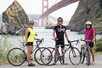 Tiburon Bikers before final climb to finish