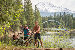 Biking the Lake Siskiyou Trail