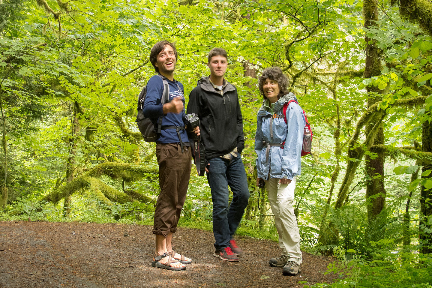 Lolo and Boys at start of Eagle Creek Trail Lolo and Boys at start of Eagle Creek Trail