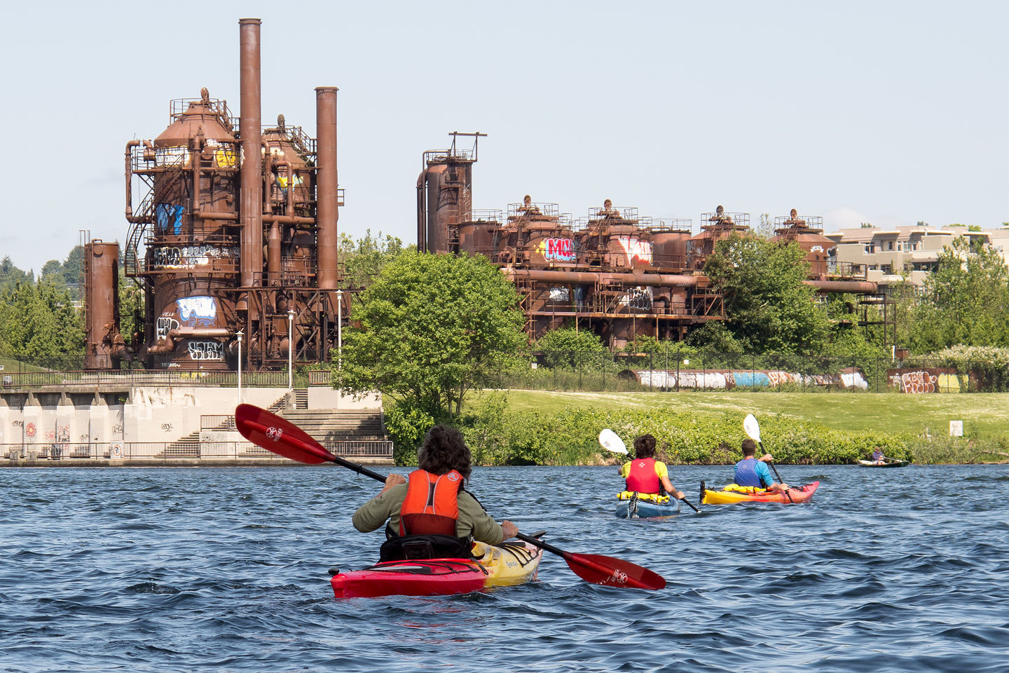 Approaching Gas Works Park via Kayak Approaching Gas Works Park via Kayak