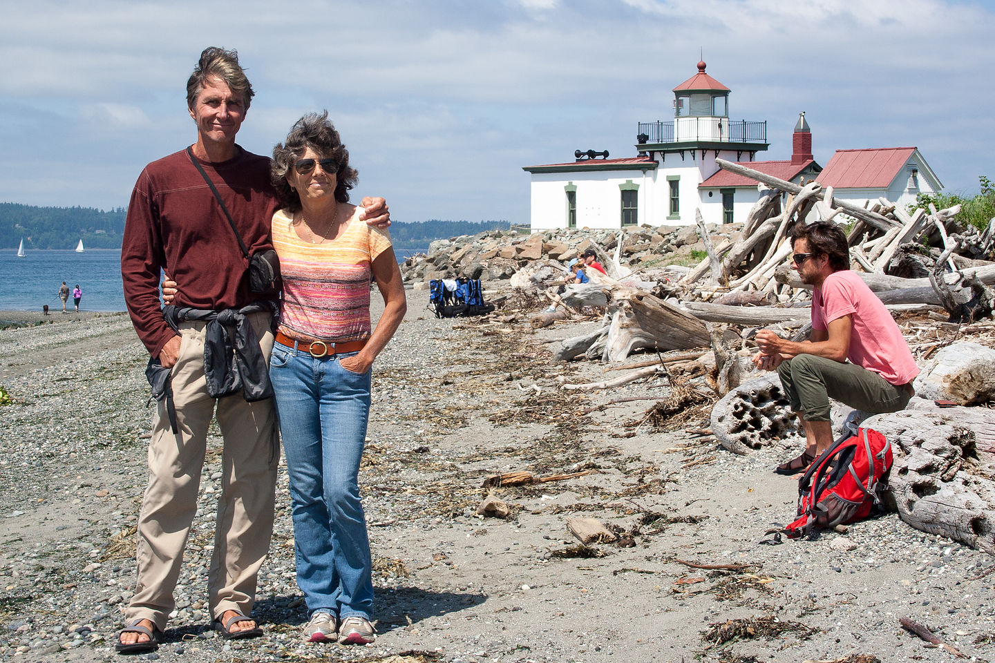 Lolo, Herb, and Andrew at West Point Lighthouse Lolo, Herb, and Andrew at West Point Lighthouse