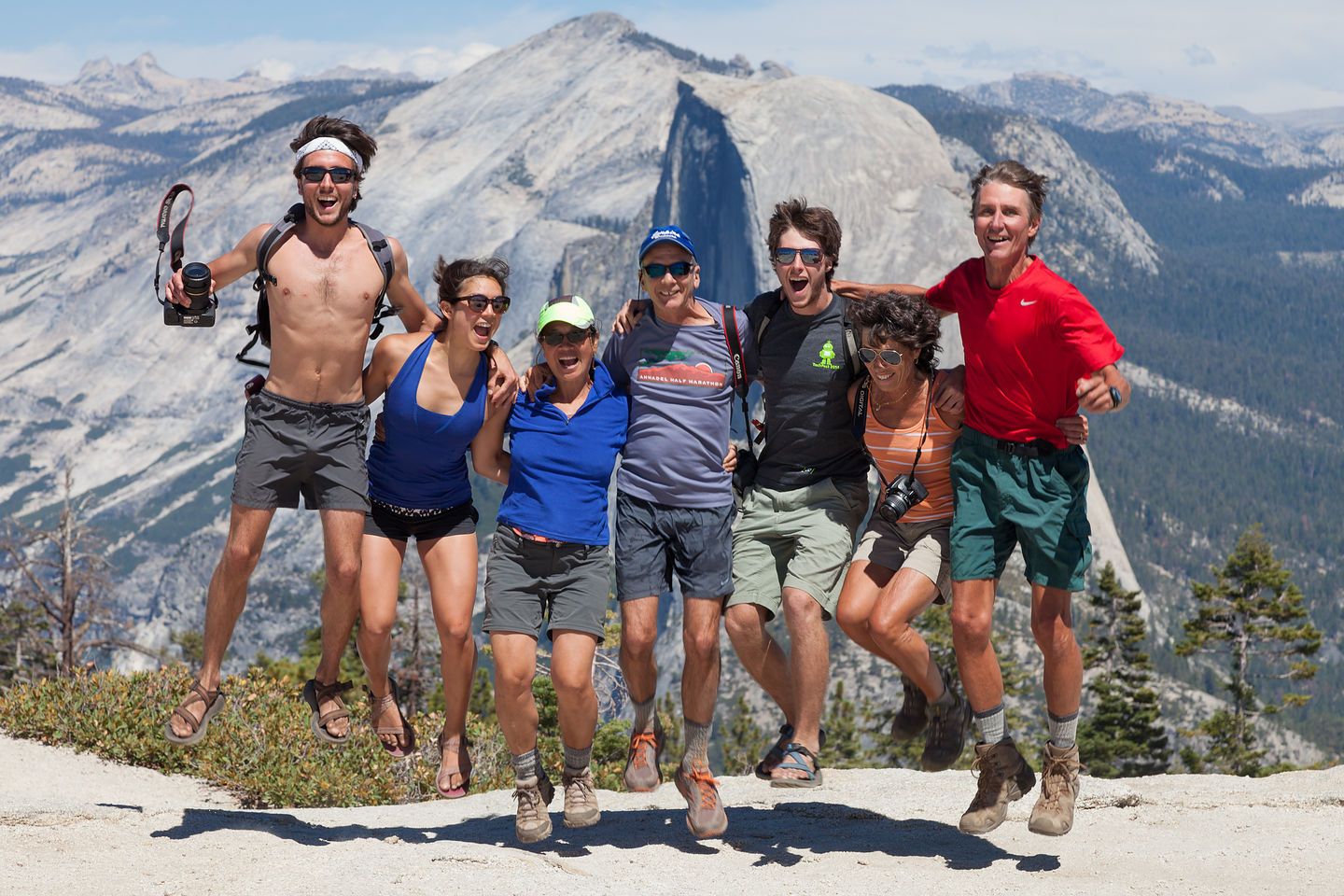 Sentinel Dome Jumping Hikers Sentinel Dome Jumping Hikers