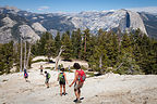 Hiking Down Sentinel Dome