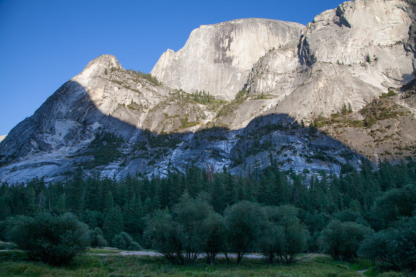 Half Dome view from Dry Mirror Lake Half Dome view from Dry Mirror Lake