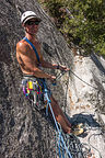 Herb Belaying at First Pitch of "Harry Daley"