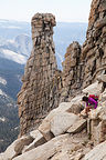 Lolo being "Extreme" on Mount Hoffman