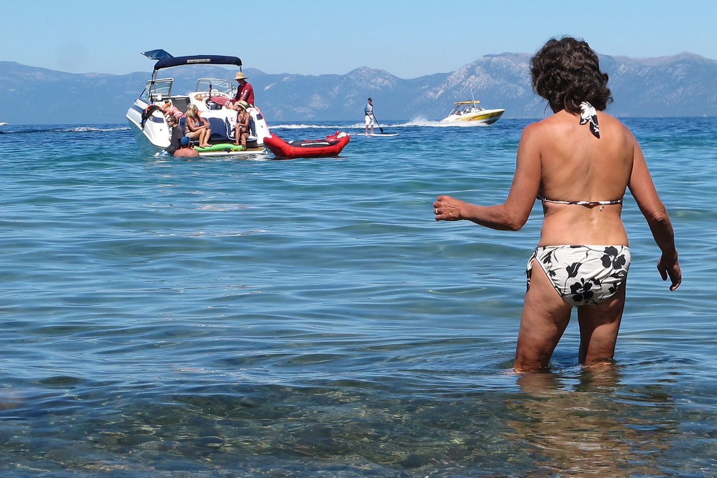Lolo approaching Calawee Cove for a Dip Lolo approaching Calawee Cove for a Dip