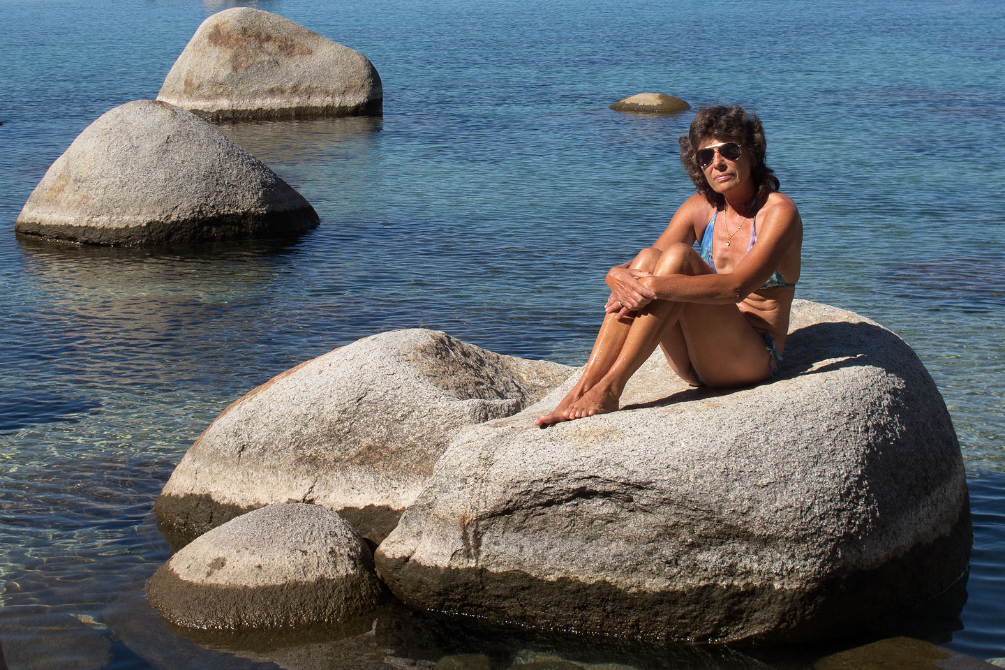 Lolo on Rock in Secret Cove Lolo on Rock in Secret Cove