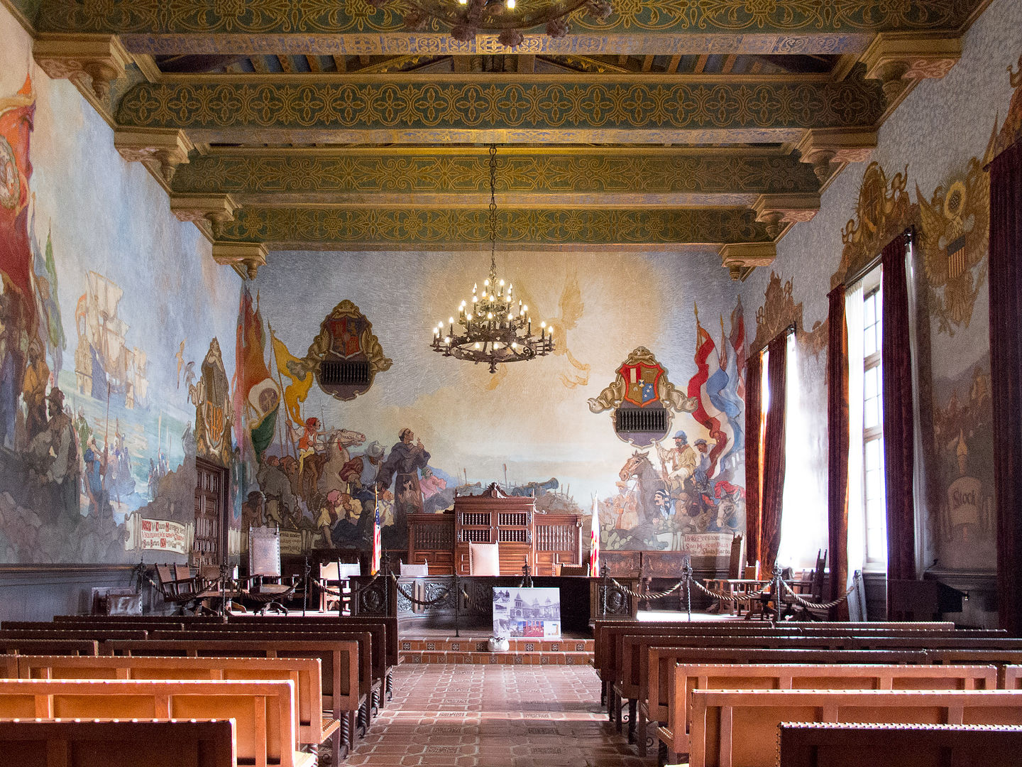 Santa Barbara Courthouse Mural Room Santa Barbara Courthouse Mural Room